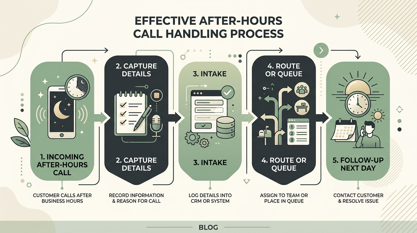 After-hours call flow — capture, intake, routing, and follow-up for small business