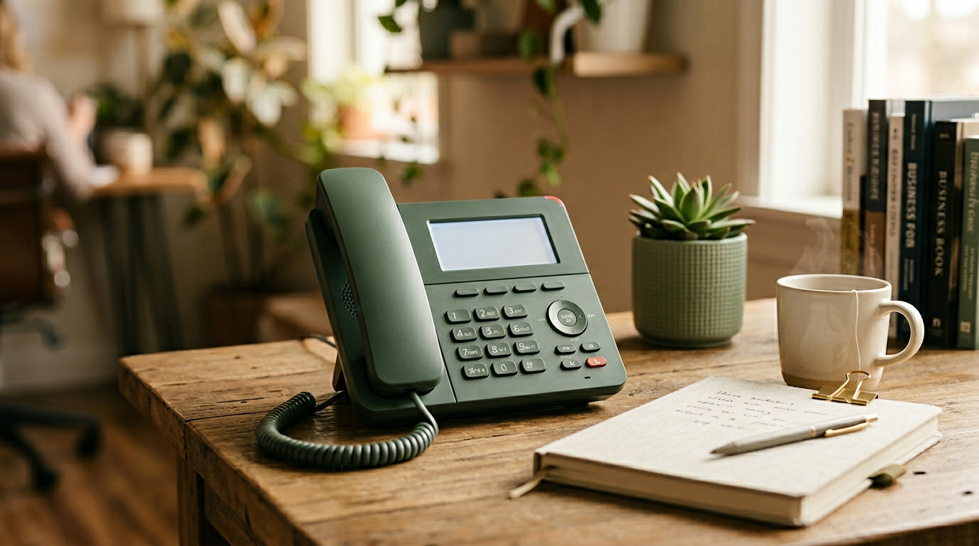 Small business phone on desk — how fast should you call back a lead?